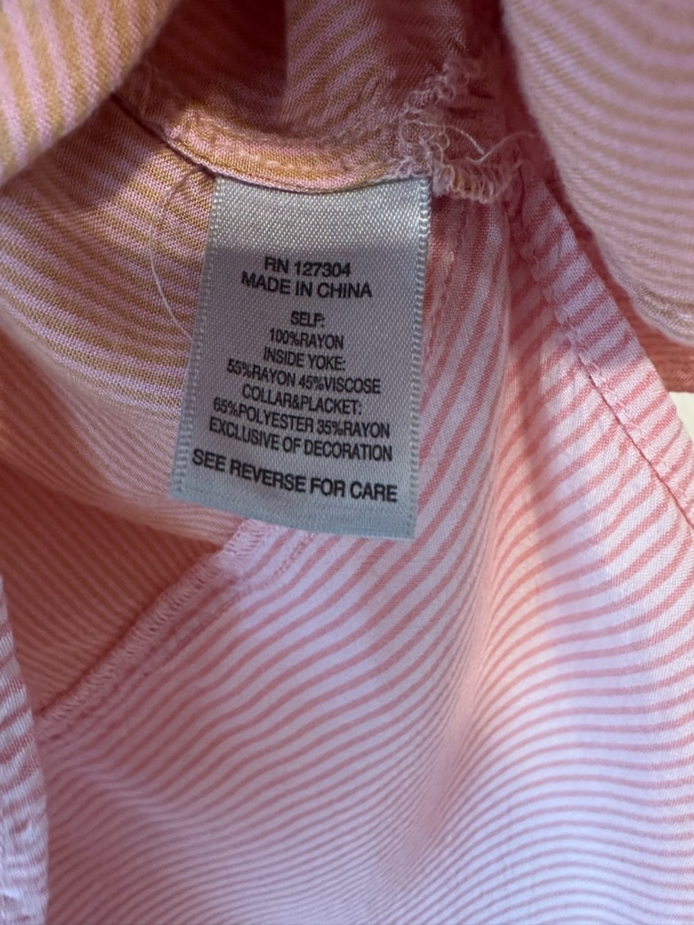 John Mark Women’s Pink Button up with  Floral Embroidery. Sz. L - Picture 7 of 8